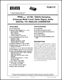 Click here to download PCM1737 Datasheet