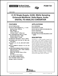 Click here to download PCM1741E Datasheet