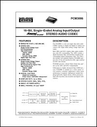 Click here to download PCM3006 Datasheet