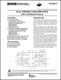 Click here to download VCA2613 Datasheet