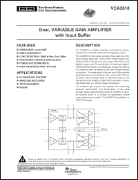 Click here to download VCA2618YT Datasheet