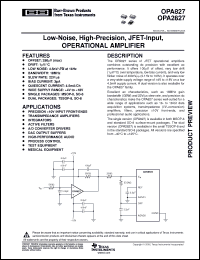 Click here to download OPA827 Datasheet