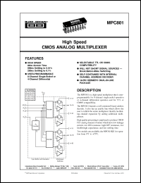 Click here to download MPC801KG Datasheet