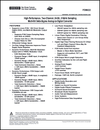 Click here to download PCM4222PFBG4 Datasheet