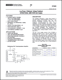 Click here to download OPA890IDBV Datasheet