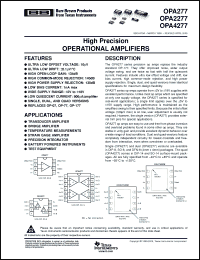 Click here to download OPA2277PAG4 Datasheet