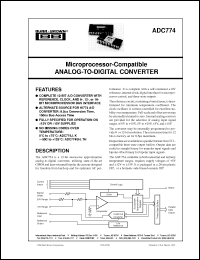 Click here to download ADC774TH Datasheet