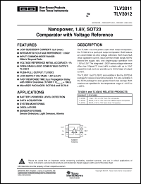 Click here to download TLV3012AIDCKTG4 Datasheet