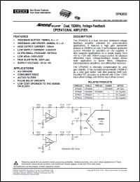 Click here to download OPA2652E3KG4 Datasheet