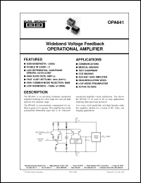 Click here to download OPA641 Datasheet