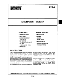 Click here to download 4214SM Datasheet