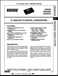 Click here to download ADC87V/883B Datasheet