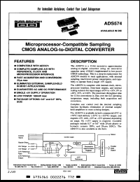 Click here to download ADS574KH Datasheet