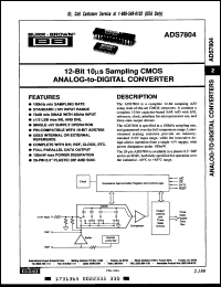 Click here to download ADS7804AU Datasheet