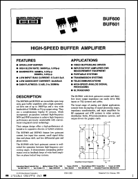 Click here to download BUF601AP Datasheet