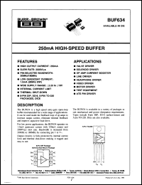 Click here to download BUF634D Datasheet