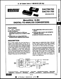 Click here to download DAC700KH-BI Datasheet