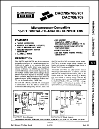 Click here to download DAC706KH Datasheet