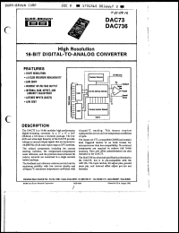 Click here to download DAC736K Datasheet