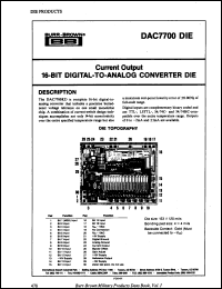 Click here to download DAC7700KD Datasheet