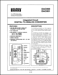 Click here to download DAC851CBI-I Datasheet