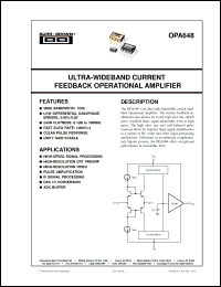 Click here to download OPA648H Datasheet