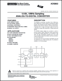 Click here to download ADS802UG4 Datasheet