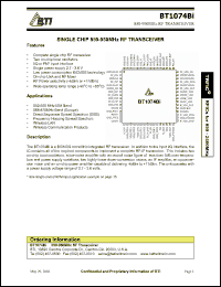 Click here to download BT1074 Datasheet