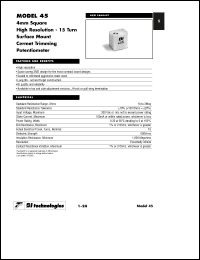 Click here to download 45WR100LFT7 Datasheet