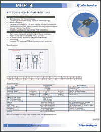 Click here to download MHP50500J Datasheet