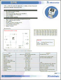 Click here to download BPR30500F Datasheet