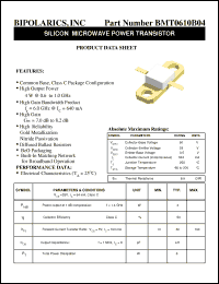 Click here to download BMT0610B04 Datasheet