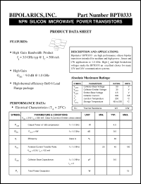 Click here to download BPT0333 Datasheet