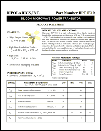 Click here to download BPT1E1 Datasheet