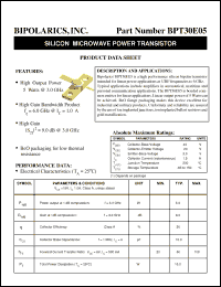 Click here to download BPT30E05 Datasheet