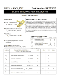 Click here to download BPT42E05 Datasheet