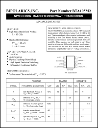 Click here to download BTA105M2-A/00 Datasheet