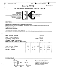 Click here to download AA113 Datasheet