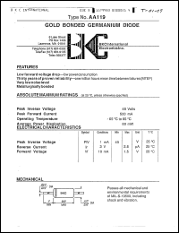 Click here to download AA119 Datasheet