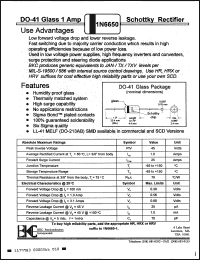 Click here to download 1N6650 Datasheet