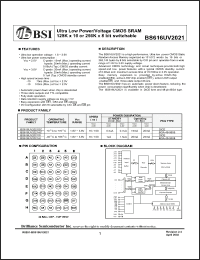 Click here to download BS616UV2021AI70 Datasheet
