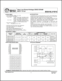 Click here to download BS616LV1010 Datasheet