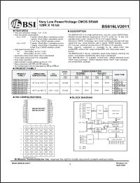 Click here to download BS616LV2011DI Datasheet