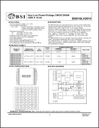 Click here to download BS616LV2013DC Datasheet