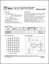 Click here to download BS616LV2025DI Datasheet