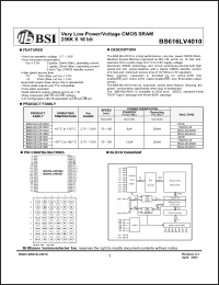 Click here to download BS616LV4010 Datasheet