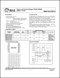 Click here to download BS616LV4015 Datasheet