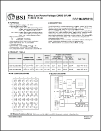 Click here to download BS616UV8010BI Datasheet