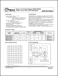 Click here to download BS616UV8021BI Datasheet