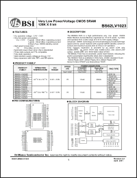 Click here to download BS62LV1023JC Datasheet